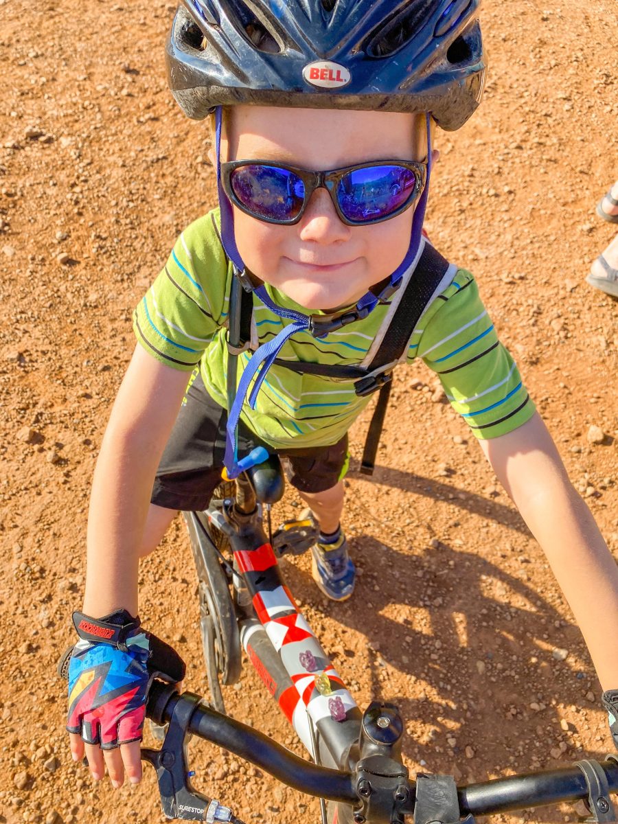biking moab with kids