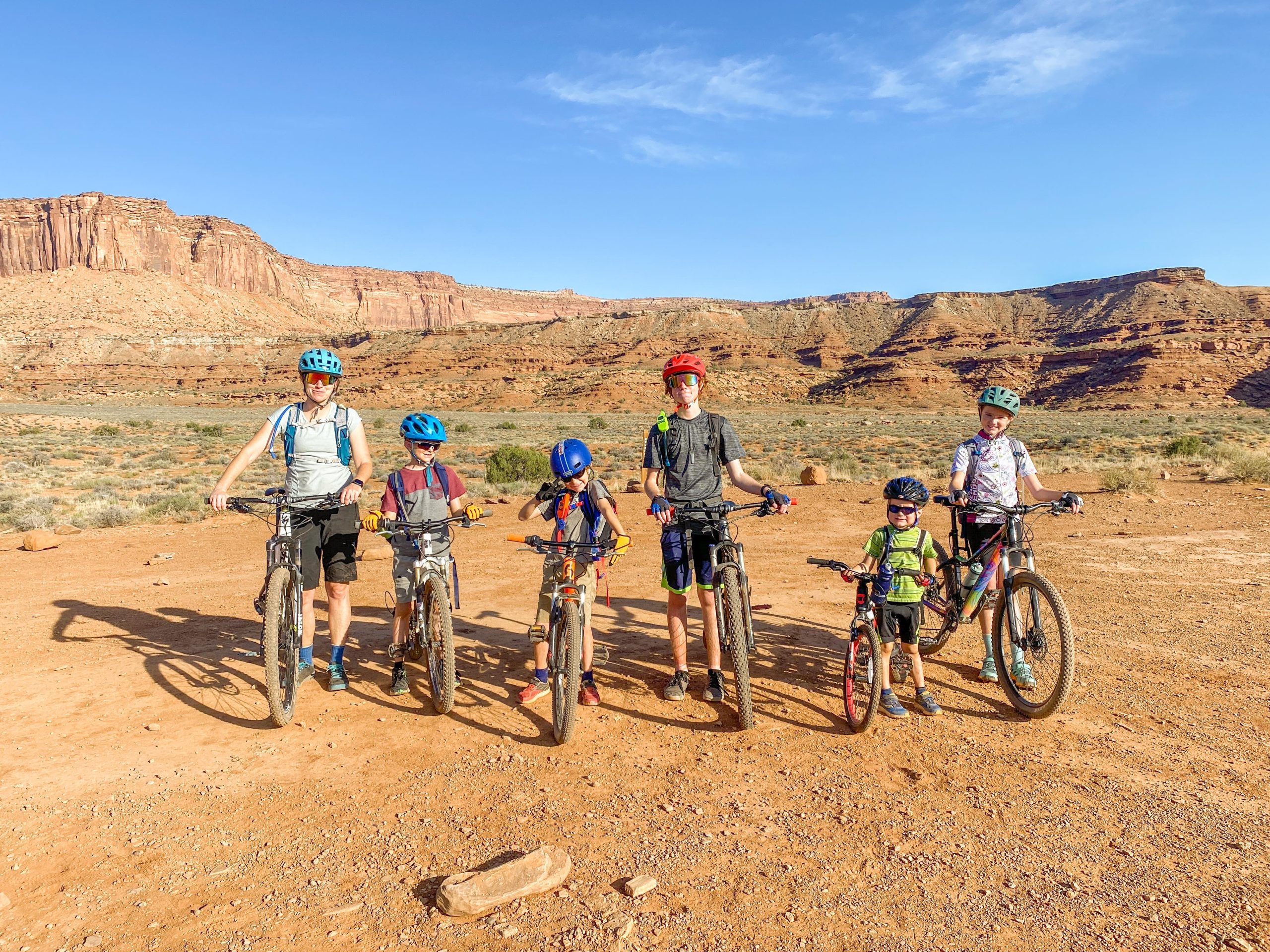 biking moab with kids
